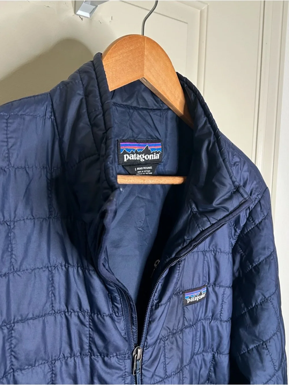 Patagonia Nano Puff Jacket Full Zip Dark Navy Men’s Size Large STY 84212 - Picture 15 of 16